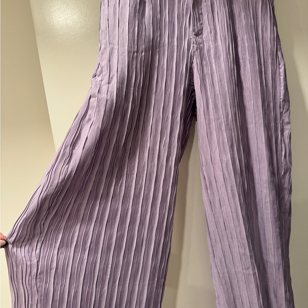 Nasty Gal Lavender Wide Leg Pants